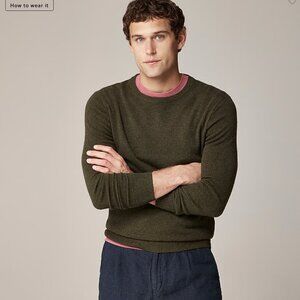 Men's Small Green Cashmere Crewneck Sweater